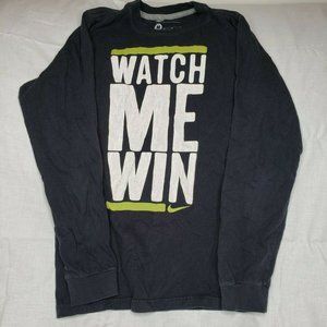 Nike Watch Me Win Long Sleeve Black Shirt